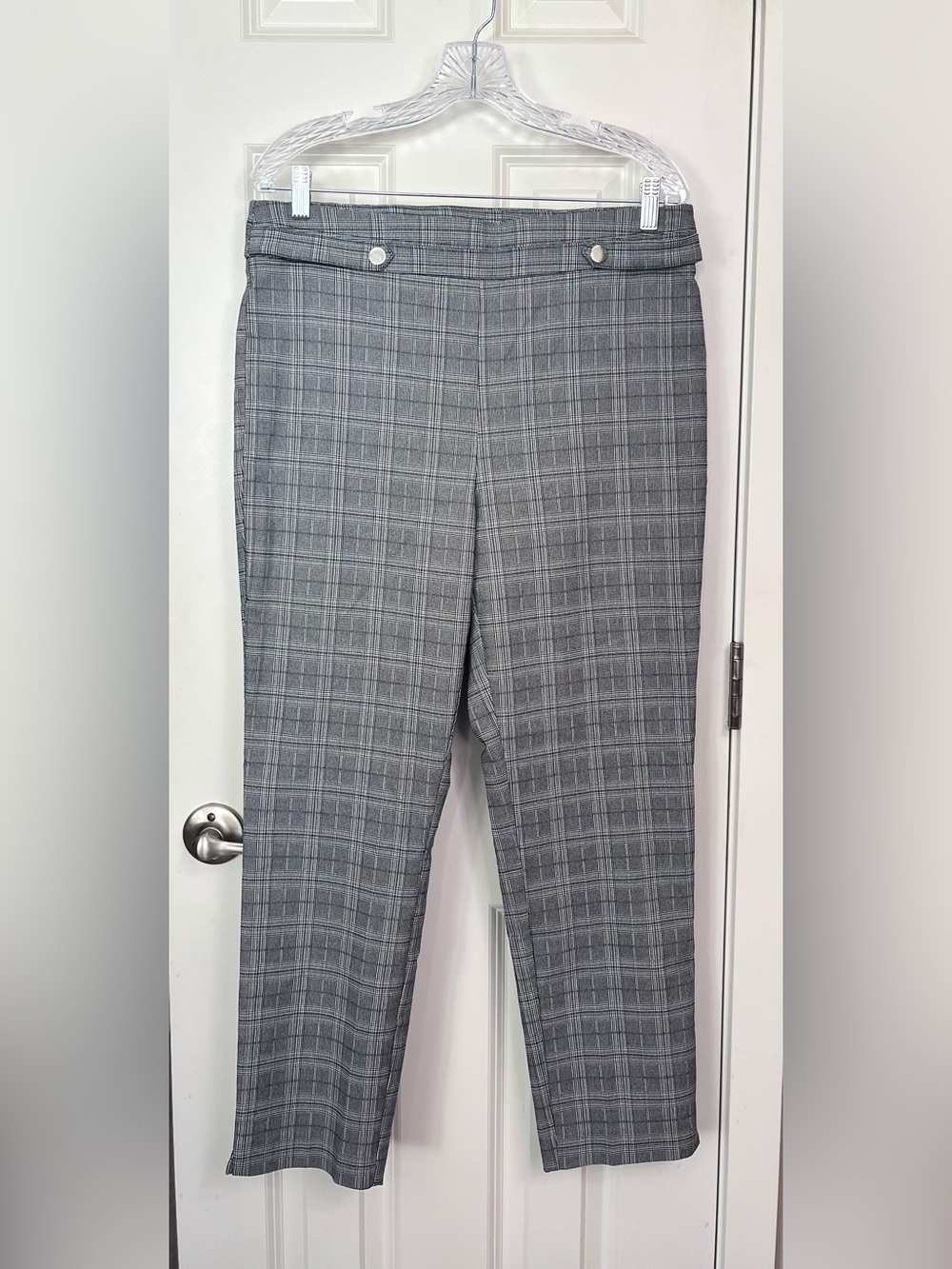 Violets & Roses Plaid Trousers NWOT